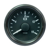 VDO SingleViu 52mm (2-1/16") Brake Pressure Gauge - 16 Bar - 0-4.5V A2C3832710030